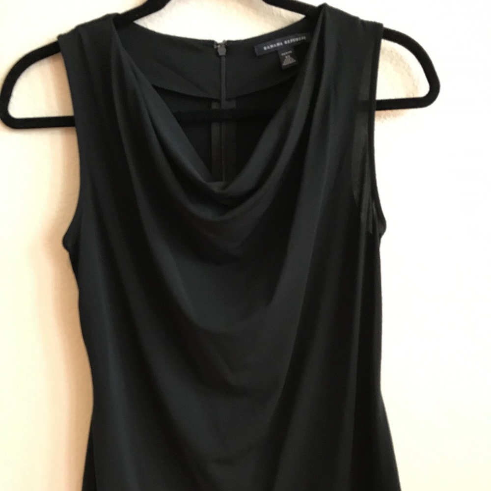 Banana Republic Sleeveless Cowl Neck Black Tank